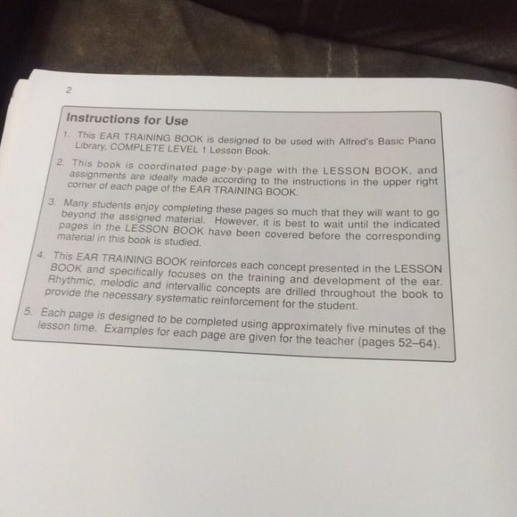 Basic Piano Prep Course: Activity & Ear Training Piano Lesson Training Book - Picture 4 of 10